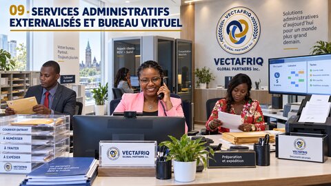 Réunion de travail de l’équipe VECTAFRIQ illustrant les services du pôle 9